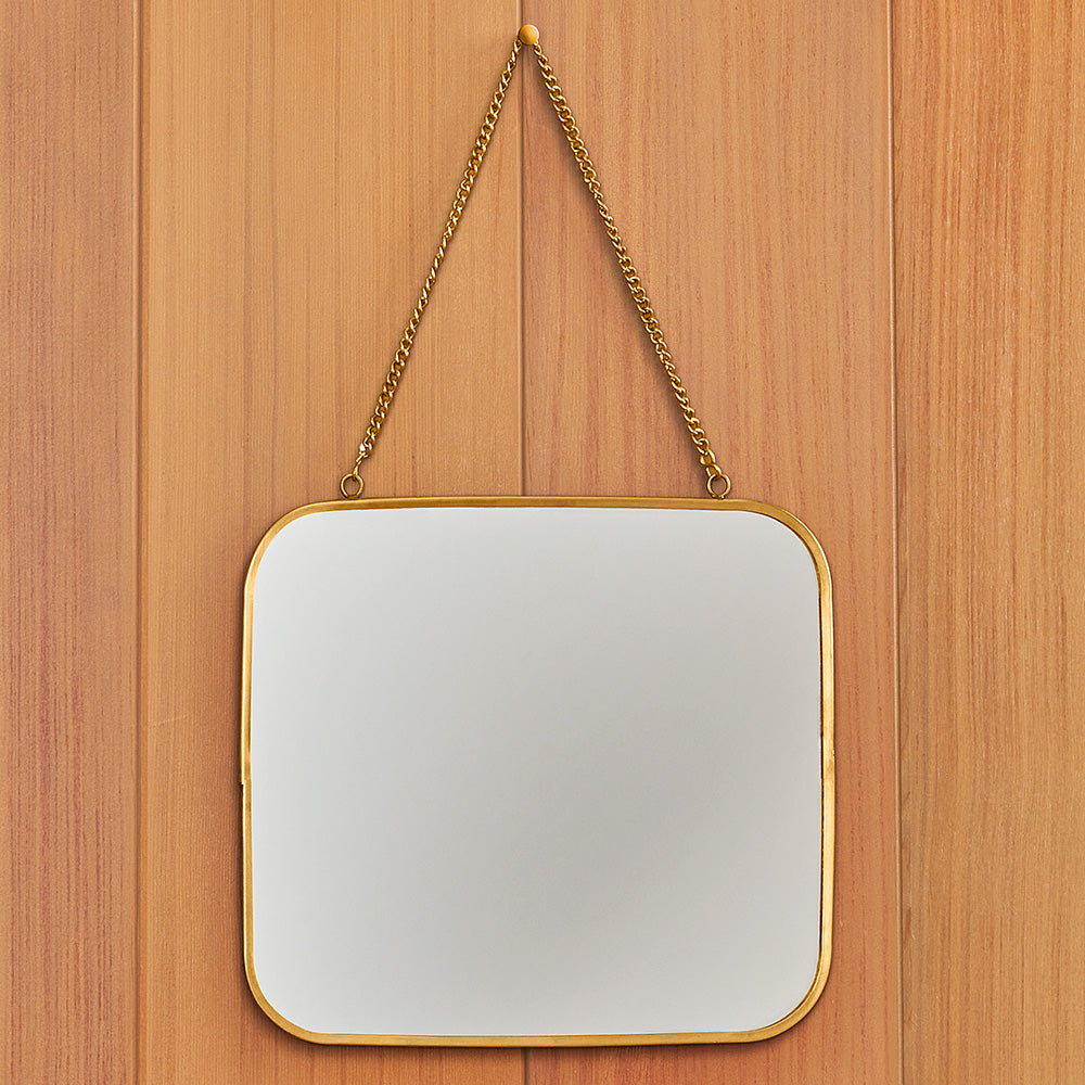 Brass Hanging Mirror
