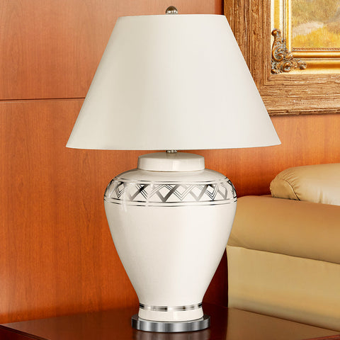 Port 68 White Carlyle Porcelain Lamp