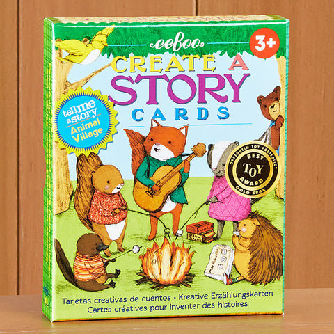 eeBoo Create a Story Children's Card Set, Animal Village