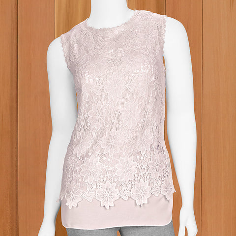 Charlie Paige Women's Lace Sleeveless Tank Top