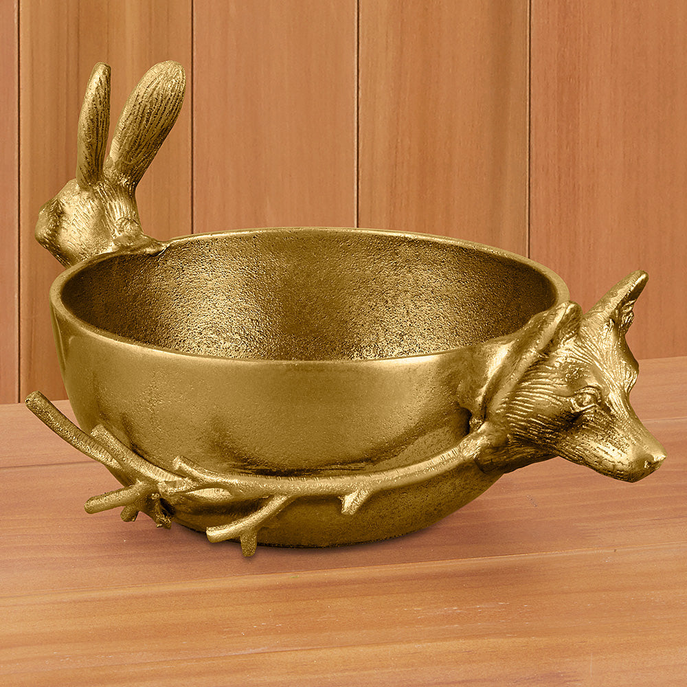 Fox & Hare Figurine Bowl