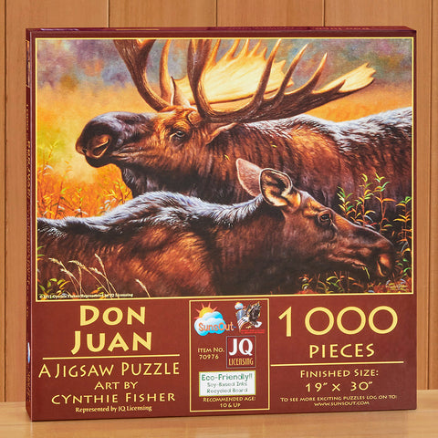 1000 Piece Jigsaw Puzzle, "Don Juan" Moose by Cynthie Fisher