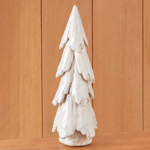 Nordic Stoneware Winter Pine Trees