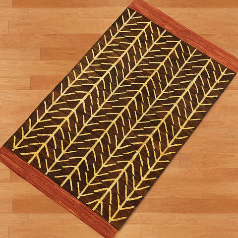 Kismet "Mountain Modern" Rug, 5' x 9', Brown