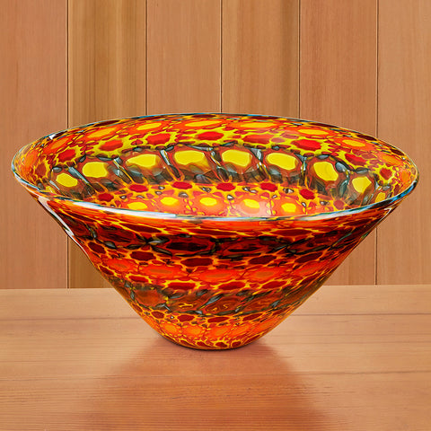 "Cuzco Bowl" Art Glass Bowl by Jeremy Popelka