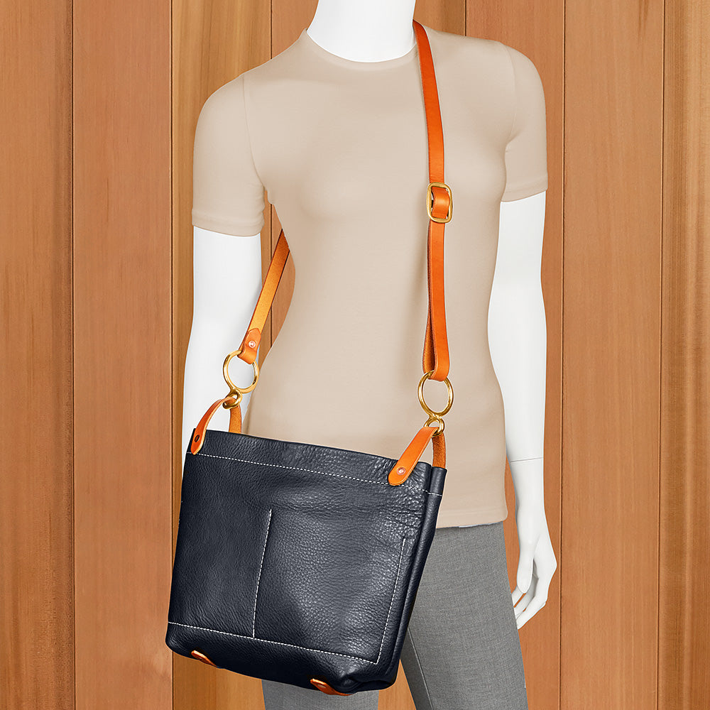 Copper Dot Leather Conway Crossbody Bag