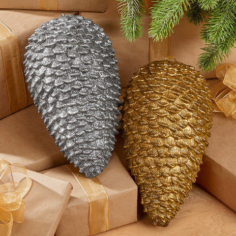 Antique Pinecone Shatterproof Ornament - 12"