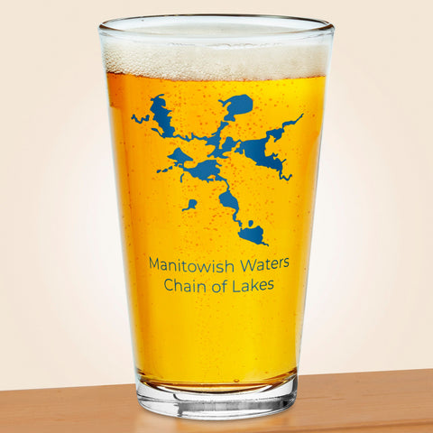 Manitowish Waters Chain of Lakes Pint Glass