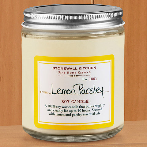 Stonewall Kitchen Soy Candle, Lemon Parsley