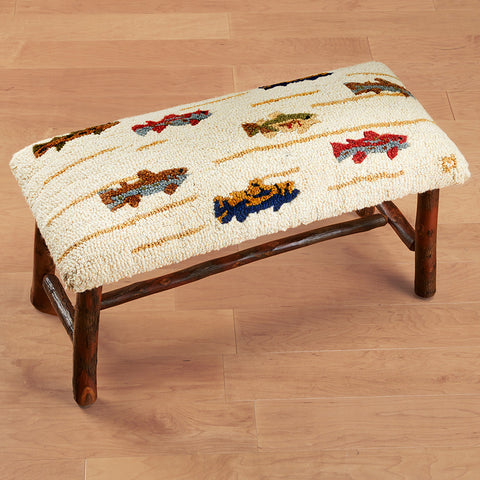 Chandler 4 Corners 32" Hickory Bench, Summer Trout
