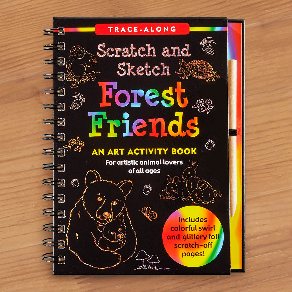 "Forest Friends" Scratch and Sketch Art Activity Book
