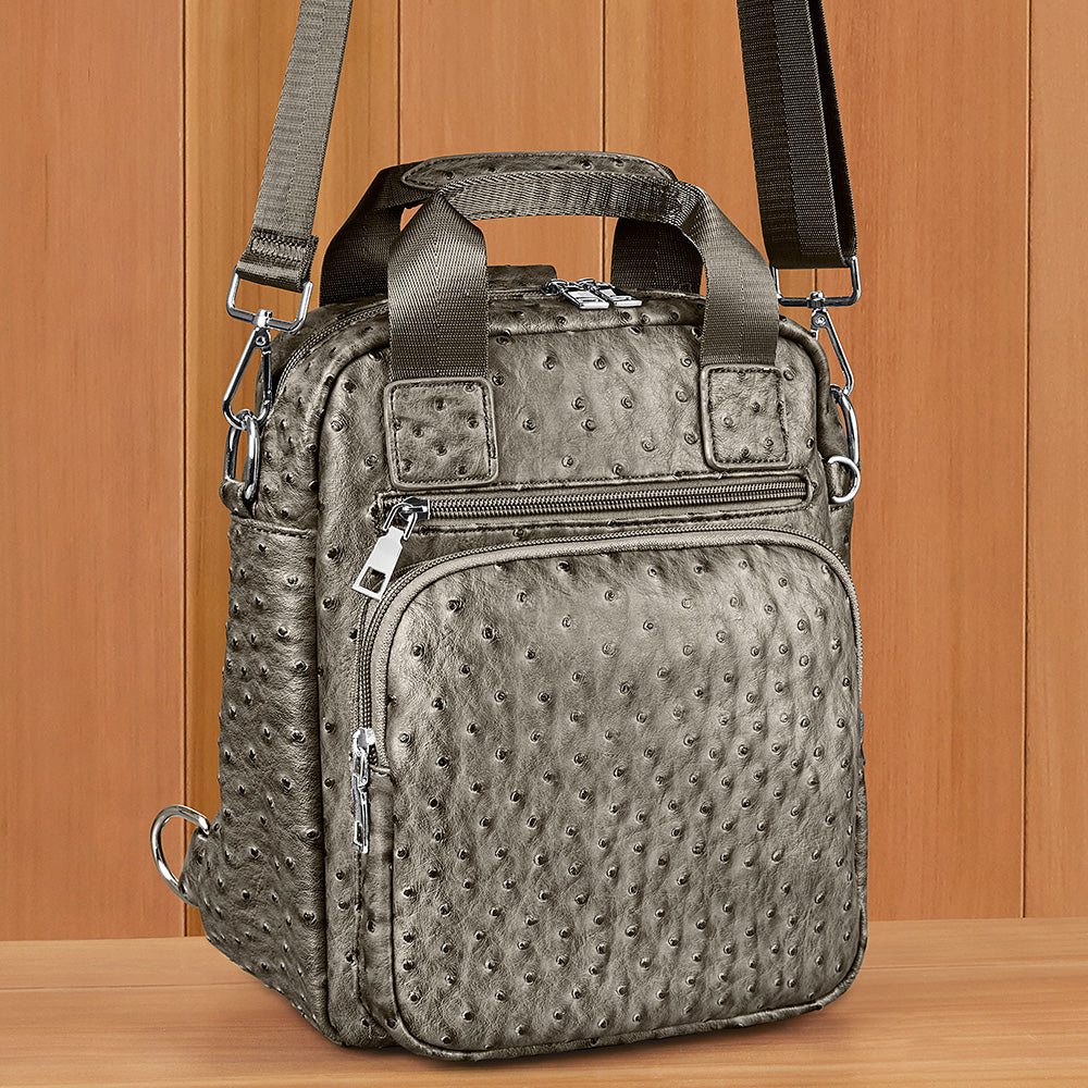 22 Tote Vegan Ostrich Leather Backpack
