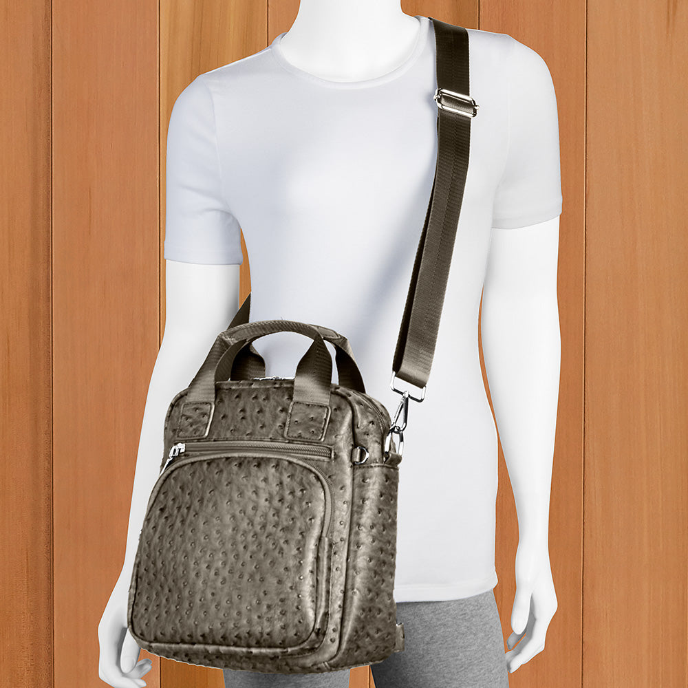 22 Tote Vegan Ostrich Leather Backpack