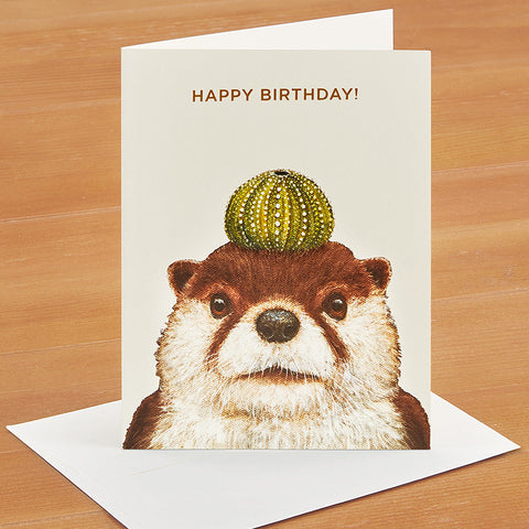 Hester & Cook Birthday Card, Othello Otter