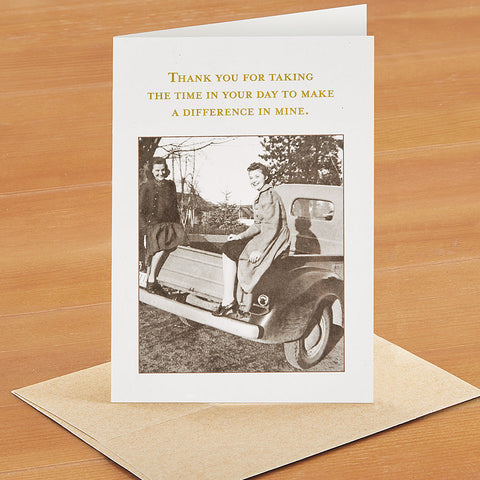 Shannon Martin Thank You Card, Time in Your Day