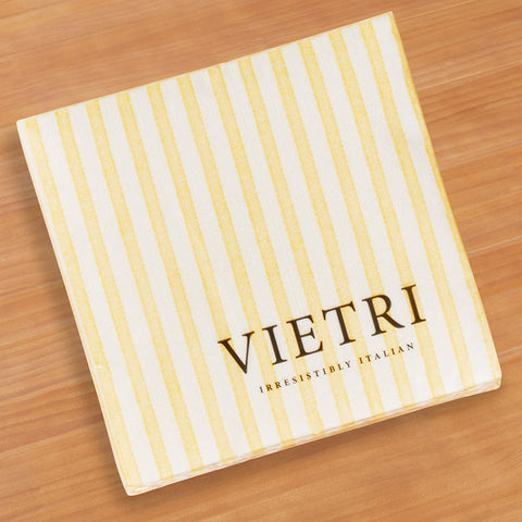 Vietri Papersoft Napkins, Capri Yellow Stripe