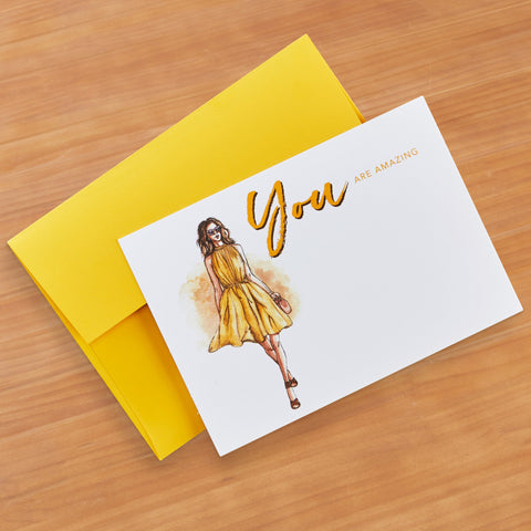 Caren Note Card Set, "You Are Amazing"