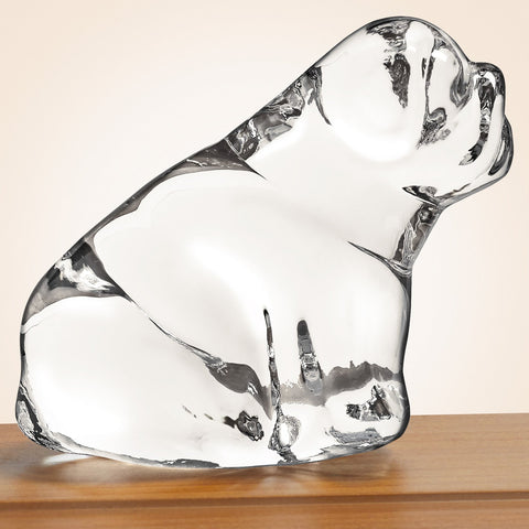 Simon Pearce Glass Figurine, Derby Dog