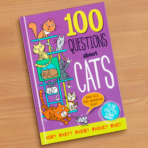 100 Questions About Cats Children's Book by Peter Pauper Press