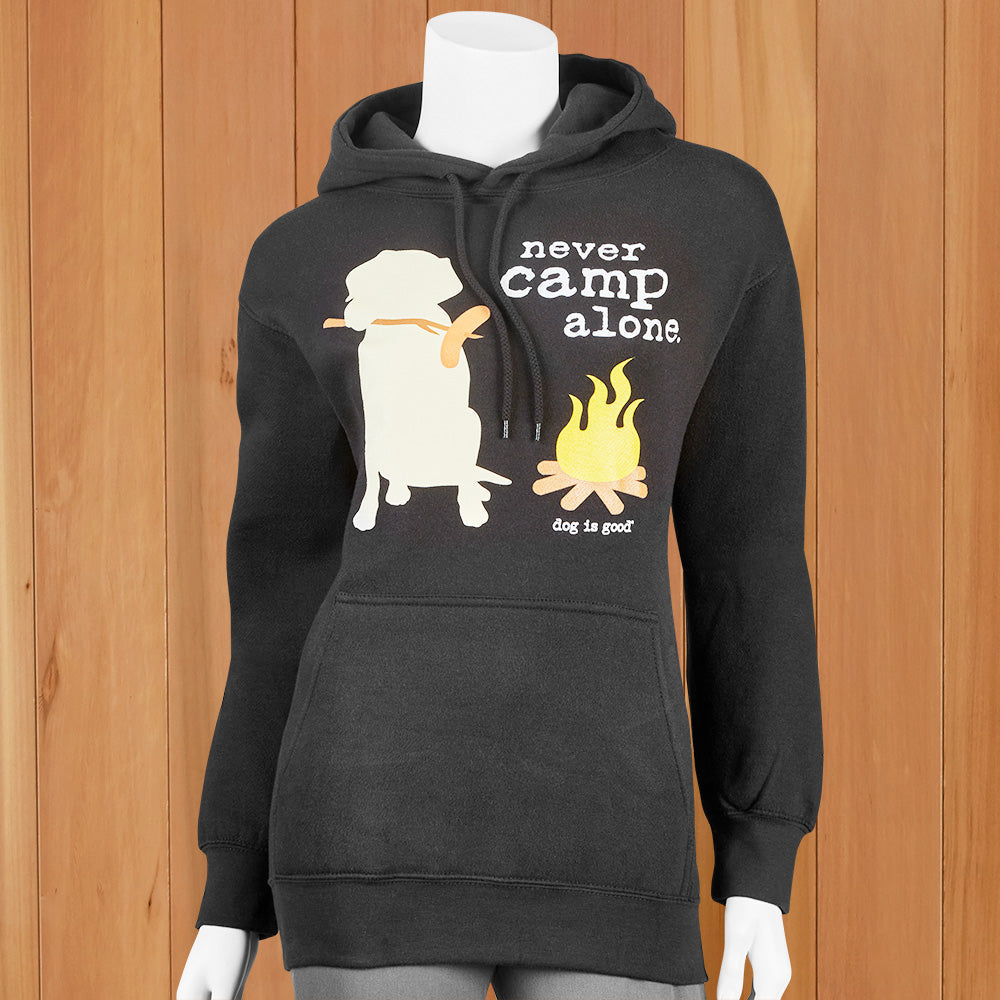 Dog Is Good Hoodie, Never Camp Alone