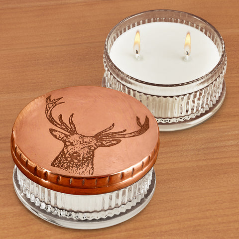 Himalayan Trading Post Flora and Fauna Lidded Candle