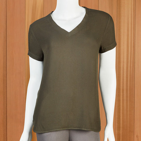 Bella Dahl Women's Slub Jersey V-Neck Tee