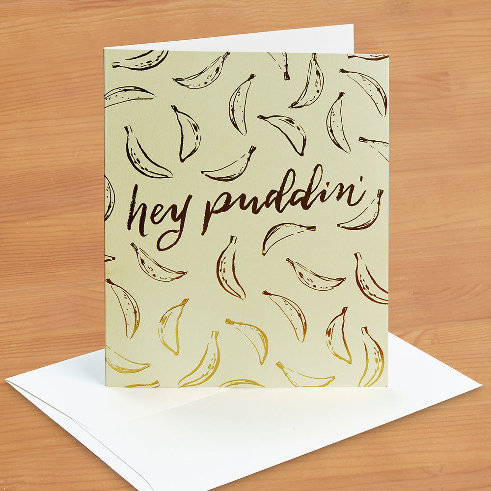 Hester & Cook Greeting Card, Hey Puddin'