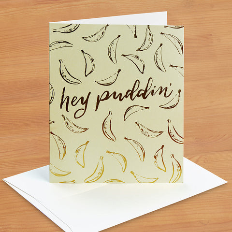 Hester & Cook Greeting Card, Hey Puddin'