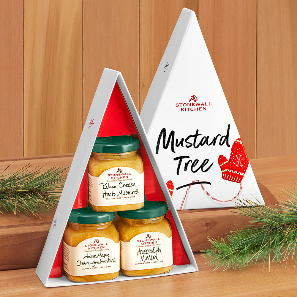 Stonewall Kitchen Holiday Mustard Tree Collection