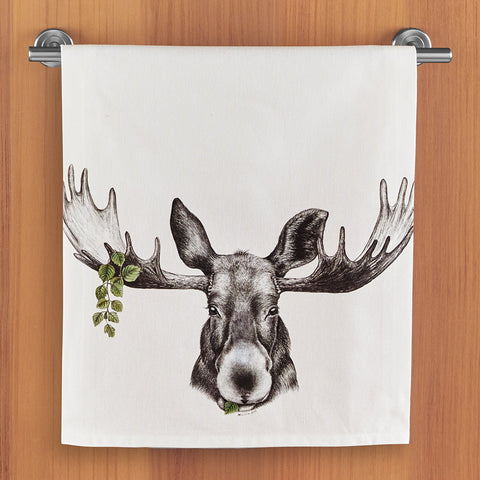 Forest Prince Moose Tea Towel