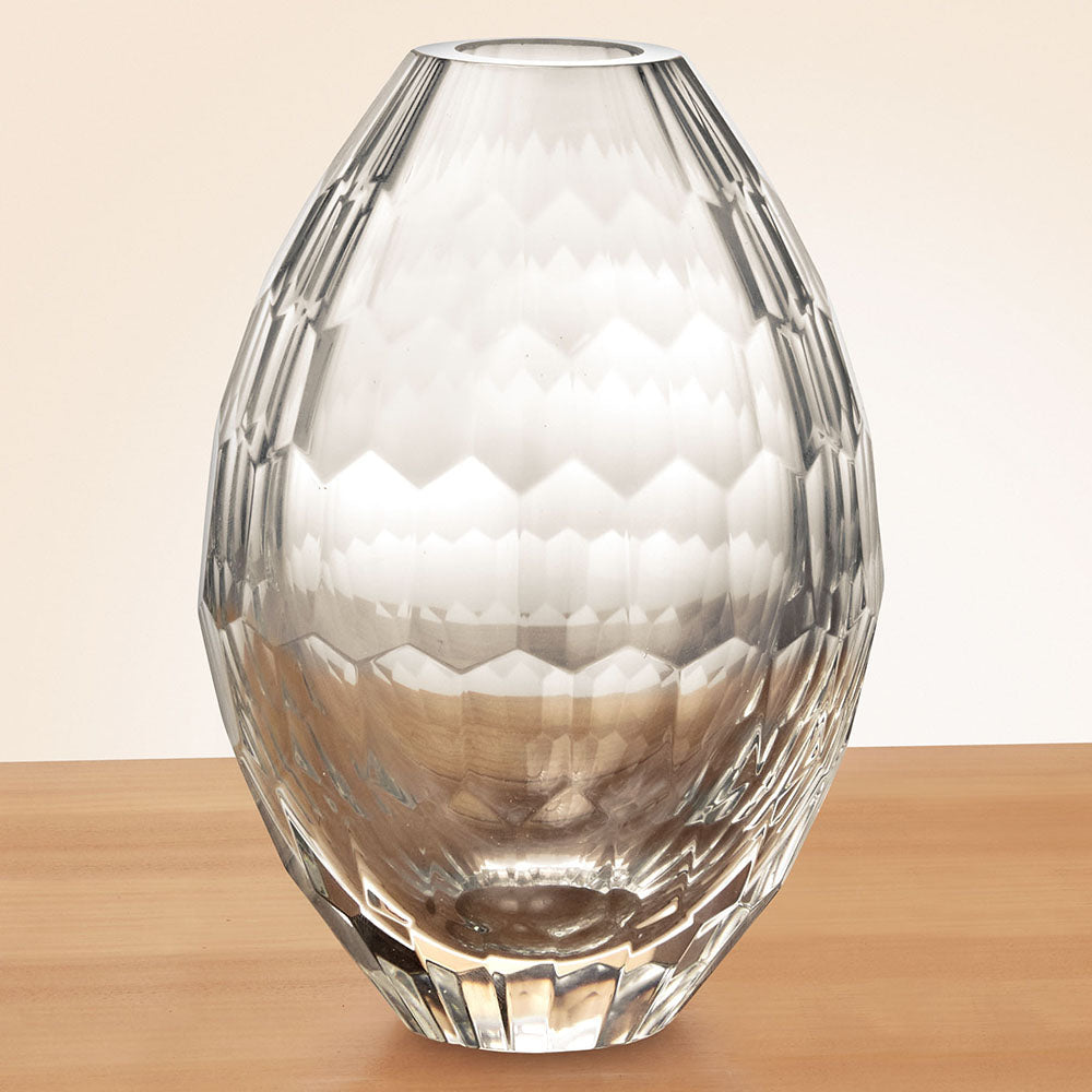 Beatriz Ball Faceted Glass Bud Vase