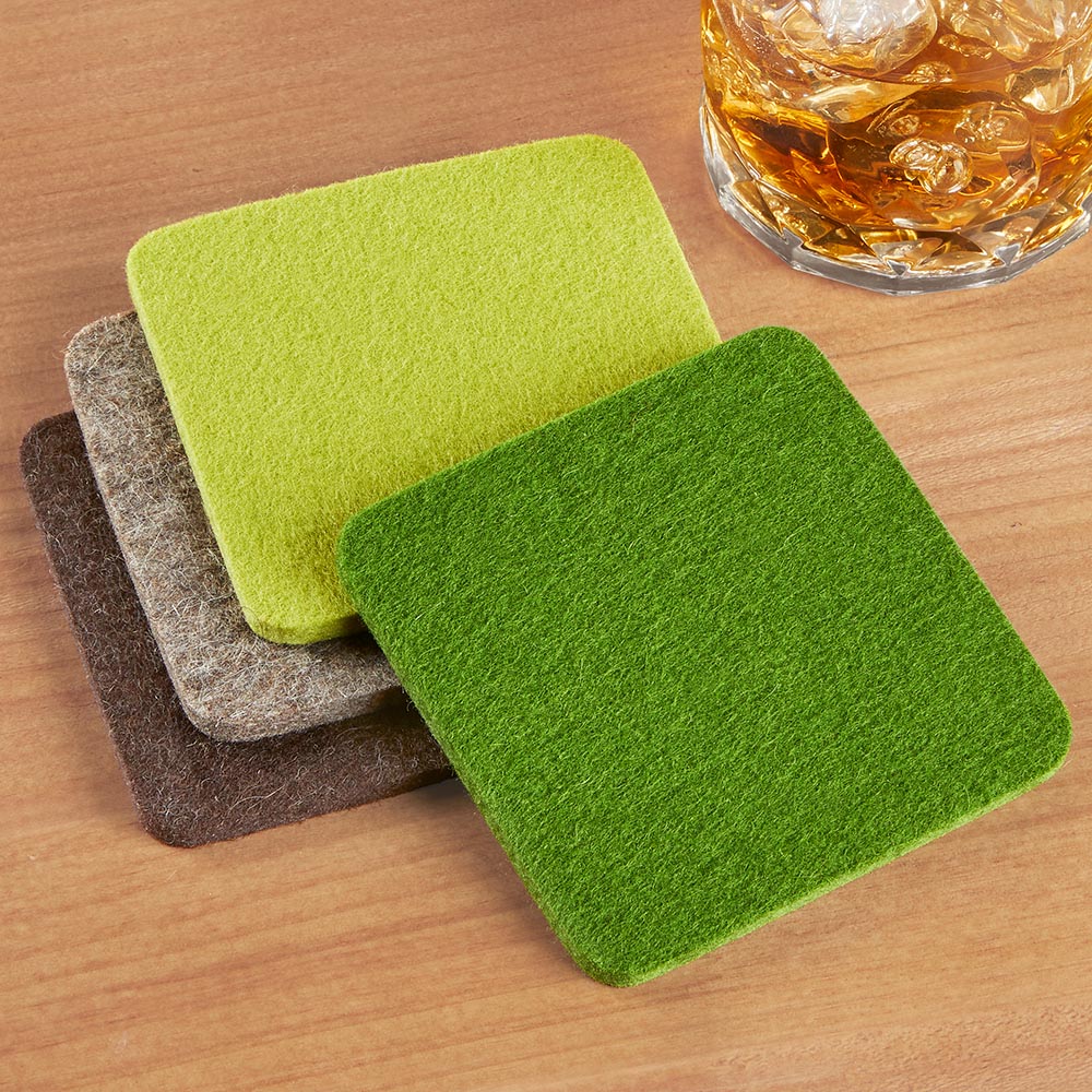 Graf Lantz Bierfilzl Square Felt Coasters, Set of 4 – To The