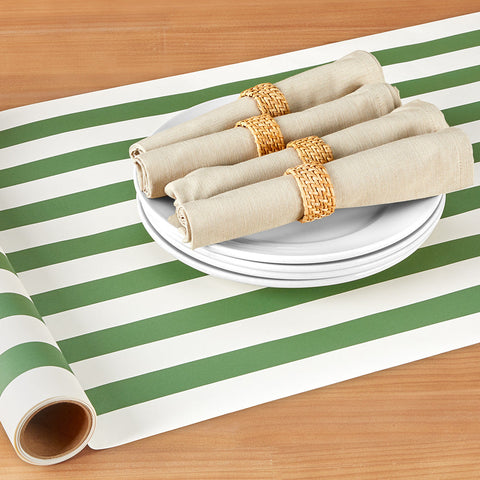 Hester & Cook Paper Table Runner, Classic Stripe