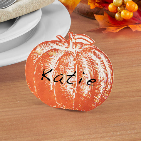 Hester & Cook Place Card Table Accents, Pumpkin