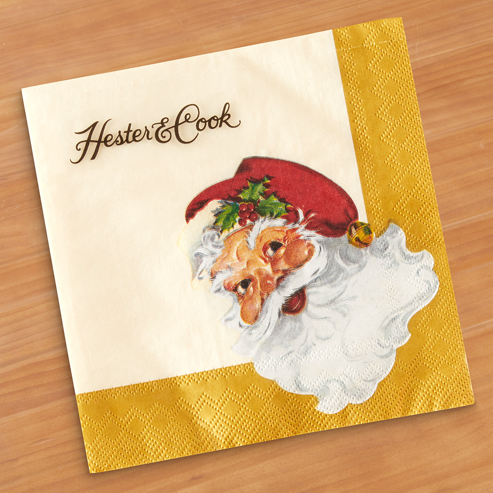 Hester & Cook Paper Napkins & Guest Towels, Santa
