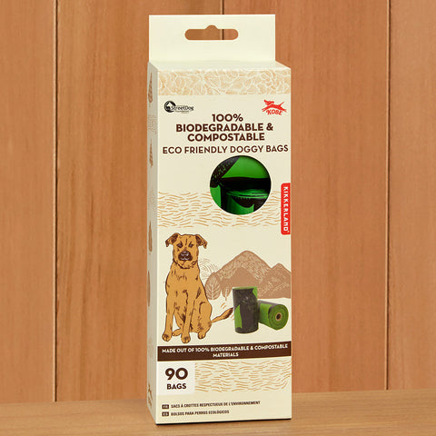 Kikkerland Eco-Friendly Dog Waste Bags, Box of 90