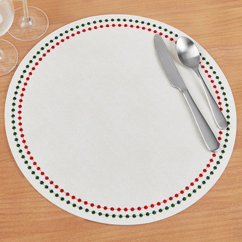 Bodrum Pearls Round Vinyl Placemat