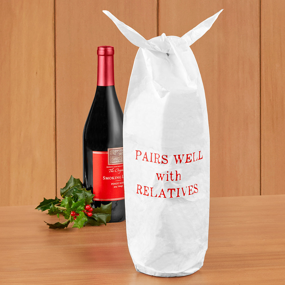 Tyvek® Wine & Bottle Gift Bag, Pairs Well