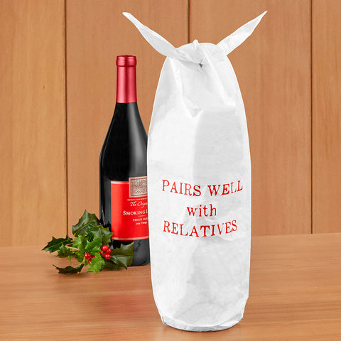 Tyvek® Wine & Bottle Gift Bag, Pairs Well
