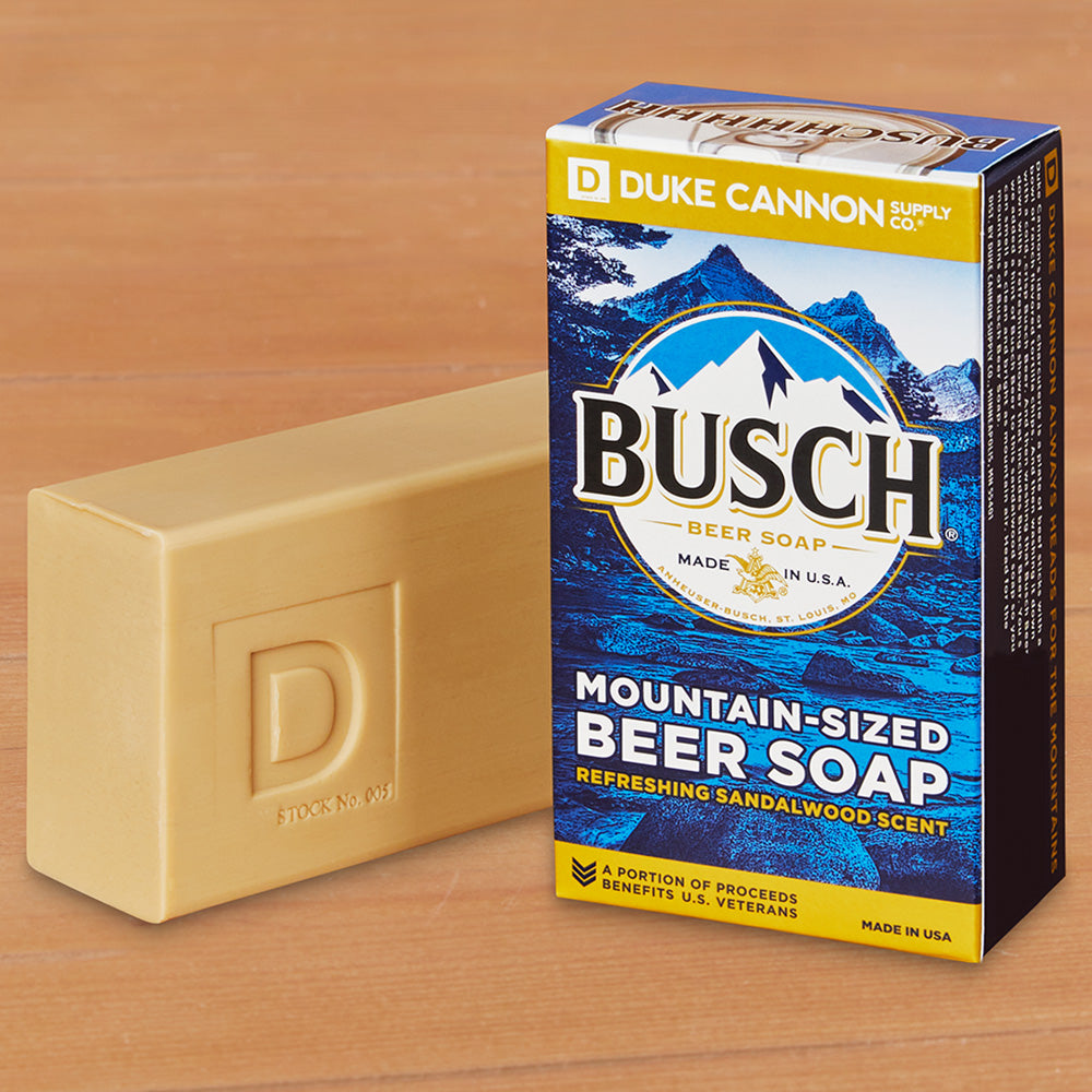 Duke Cannon Big Ass Brick of Soap, Busch Beer