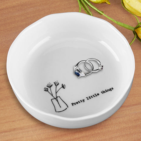 Sweet Sayings Ceramic Trinket Bowl, 4" Dia.