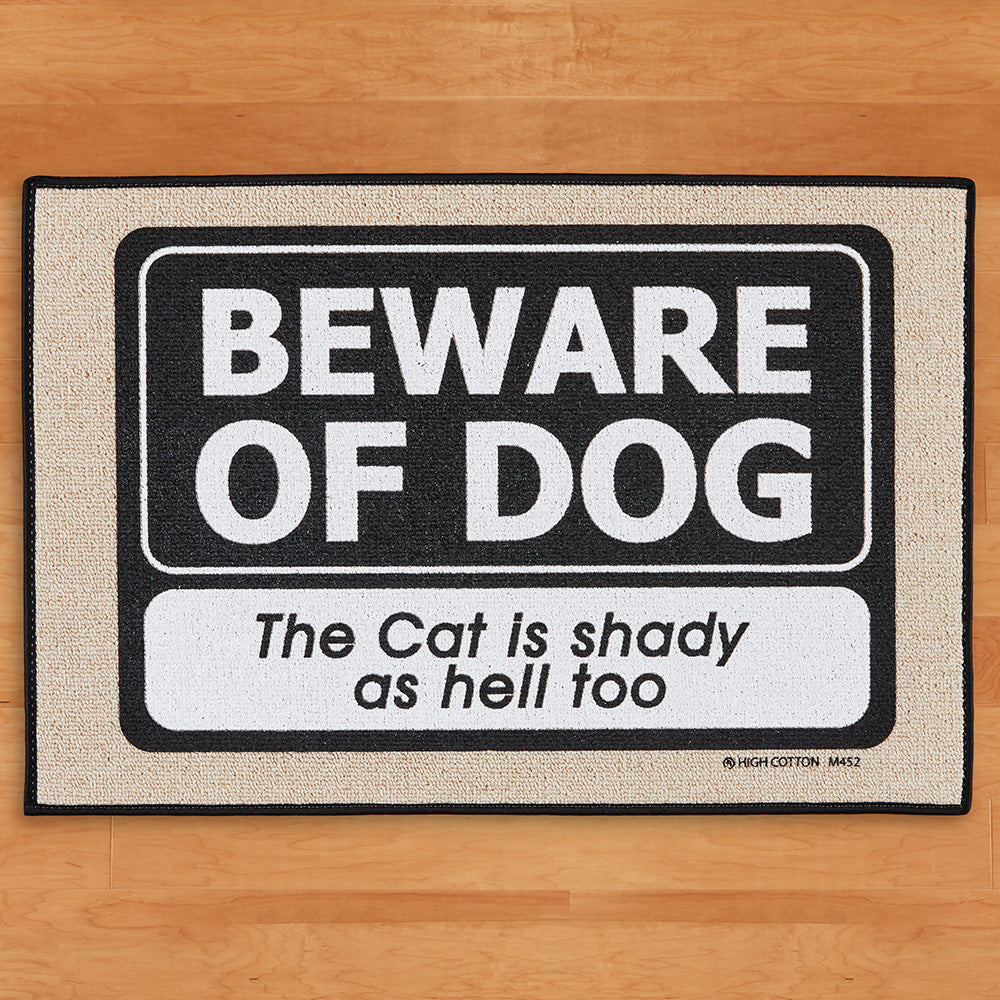 High Cotton Doormat, Cat is Shady