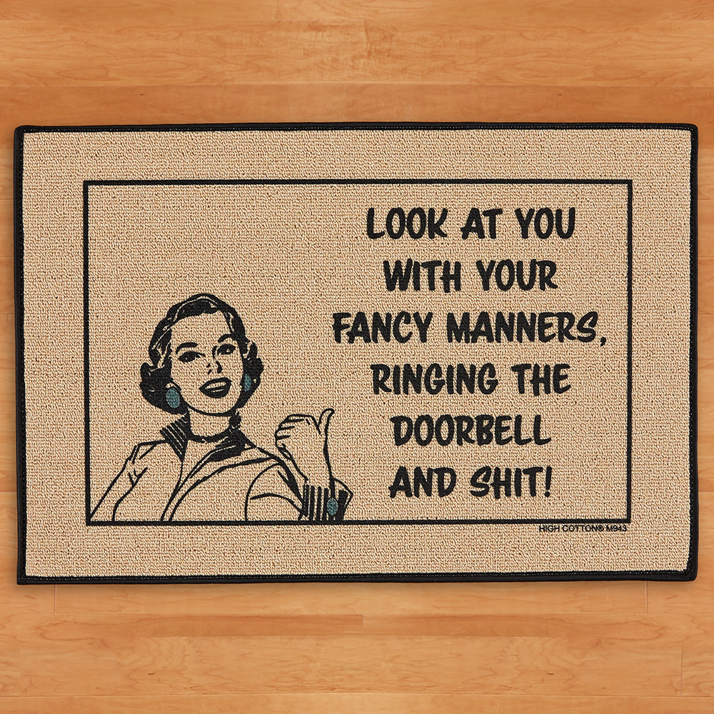 High Cotton Doormat, Fancy Manners