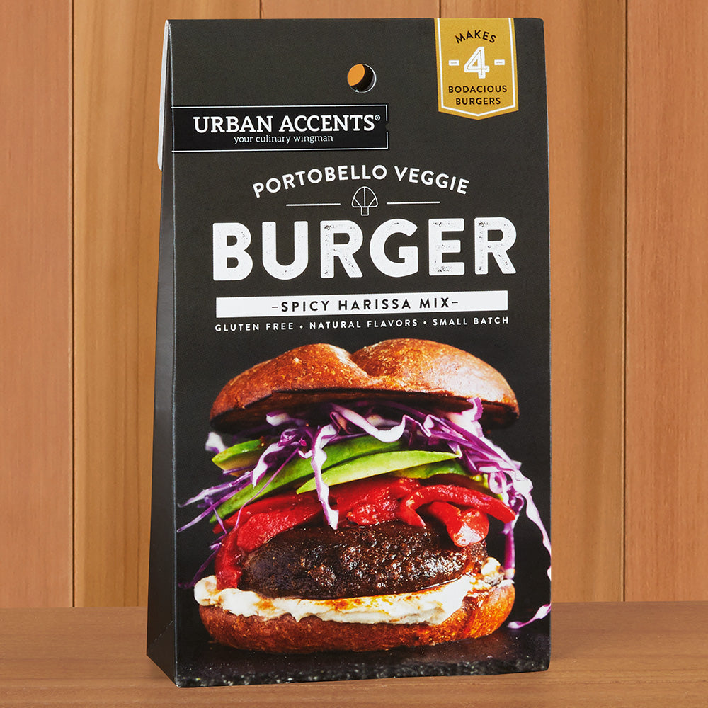 Urban Accents Portobello Veggie Burger Seasoning, Spicy Harissa Mix