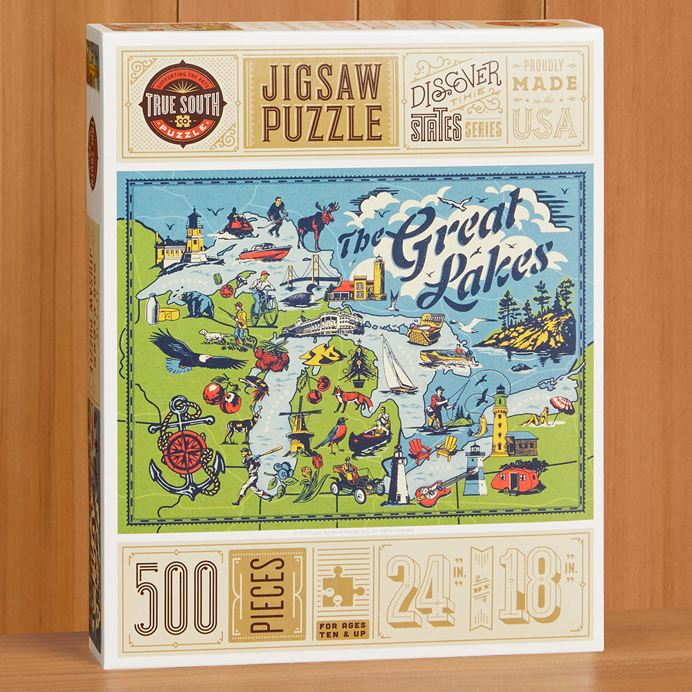 500 Piece Jigsaw Puzzle, "The Great Lakes"