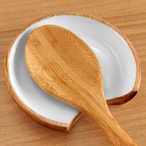 Be Home Madras Enameled Mango Wood Spoon Rest