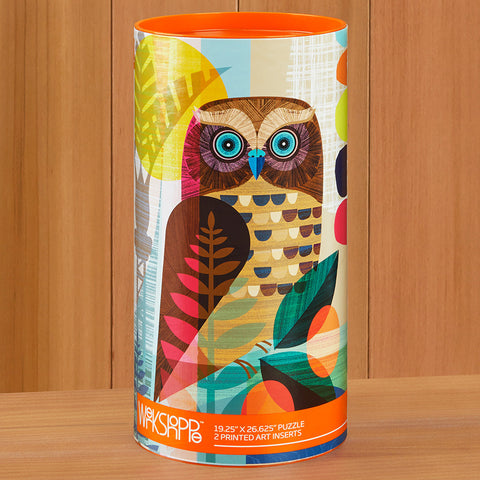 WerkShoppe 1,000 Piece Jigsaw Puzzle, "Ruru Owl" by Ellen Giggenbach