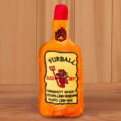Furball Cinnamutt Whiskey Bottle Dog Toy
