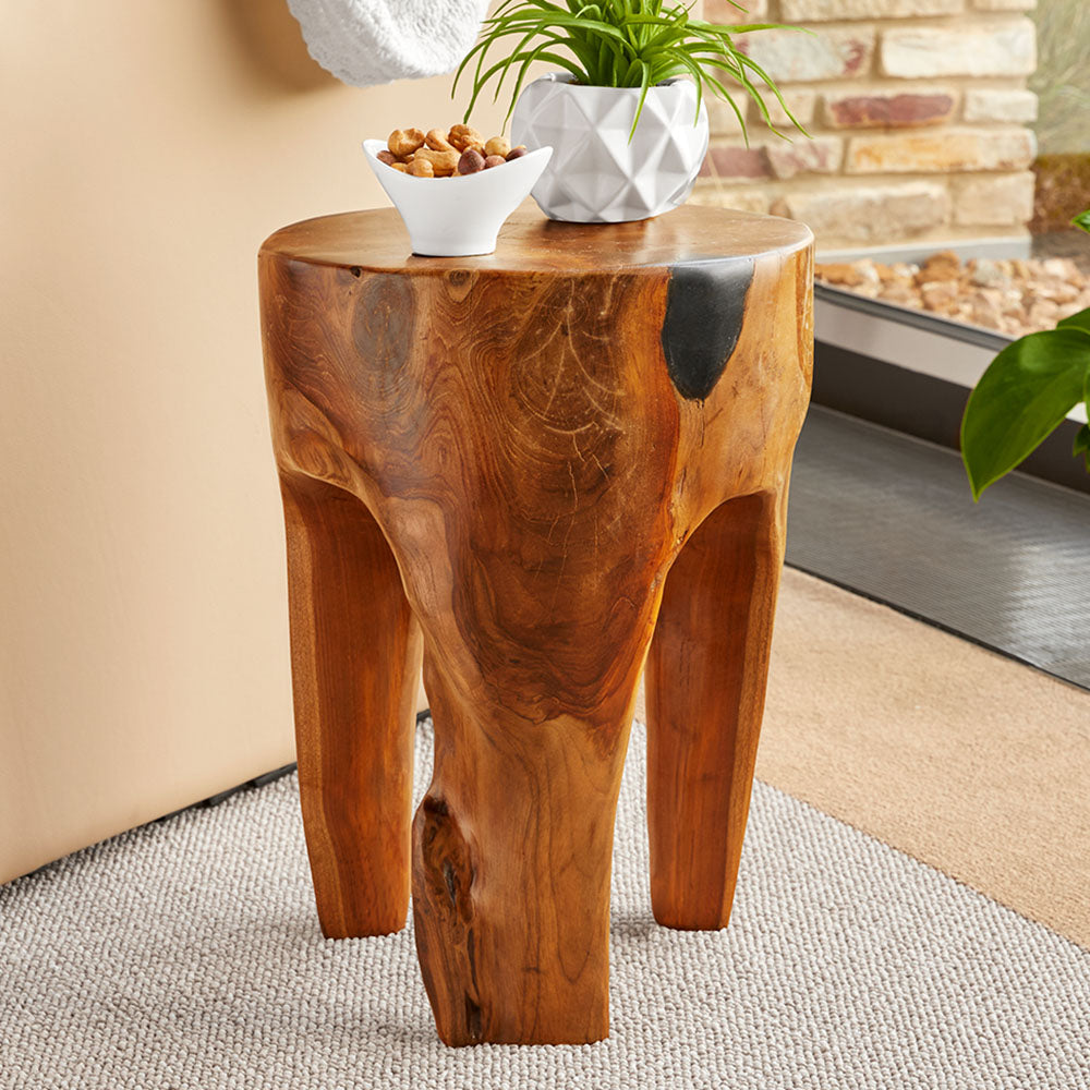 Balu Rucu Wood Side Table