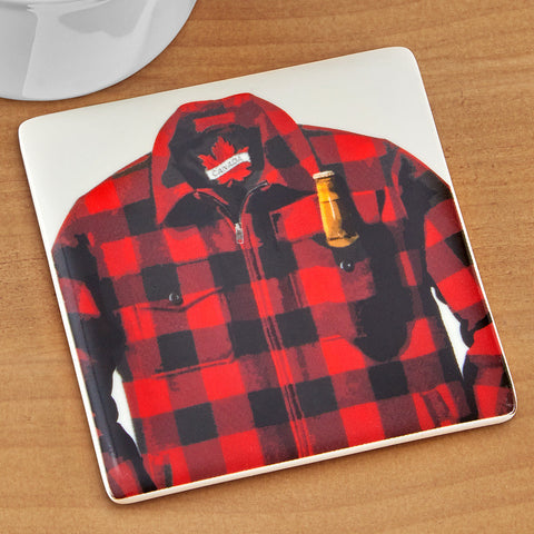 Proudly Canadian Ceramic Coaster